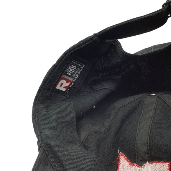 New Richardson State of Ohio Buckeye R55 Black Adjustable Hat Embroidered NWT - Picture 4 of 7